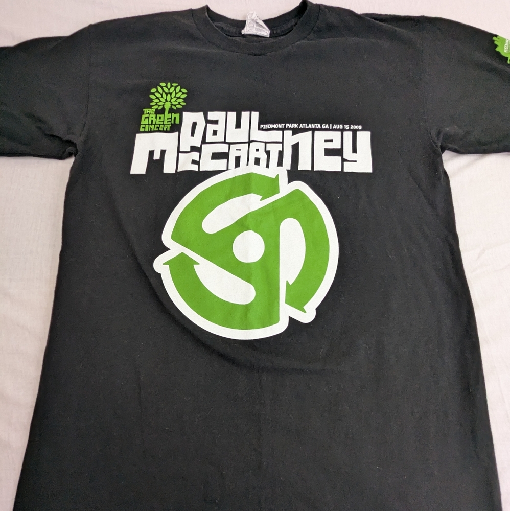 Paul McCartney August 15, 2009 Piedmont Park Benefit Concert Tee Shirt Small